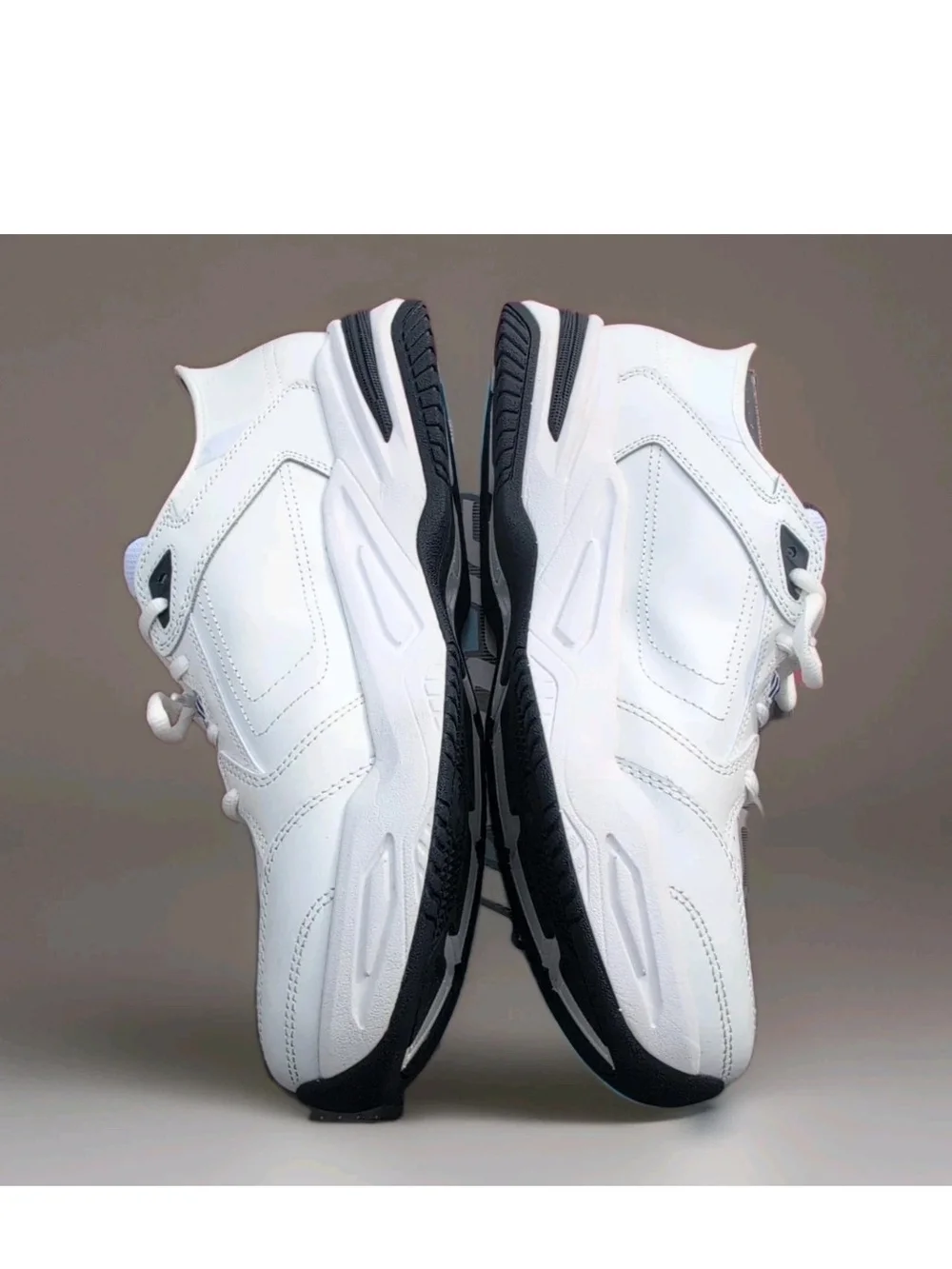 Skechers Sneakers Mens 13 White Blue Durham Delvor Slip Ins Relaxed Dad Shoes